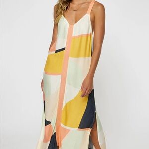 O'Neill Multicolor KylieMidi Geometric Maxi Dress. Never worn NWT